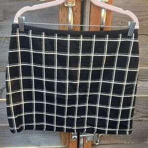 Madewell Windowpane skirt size 12